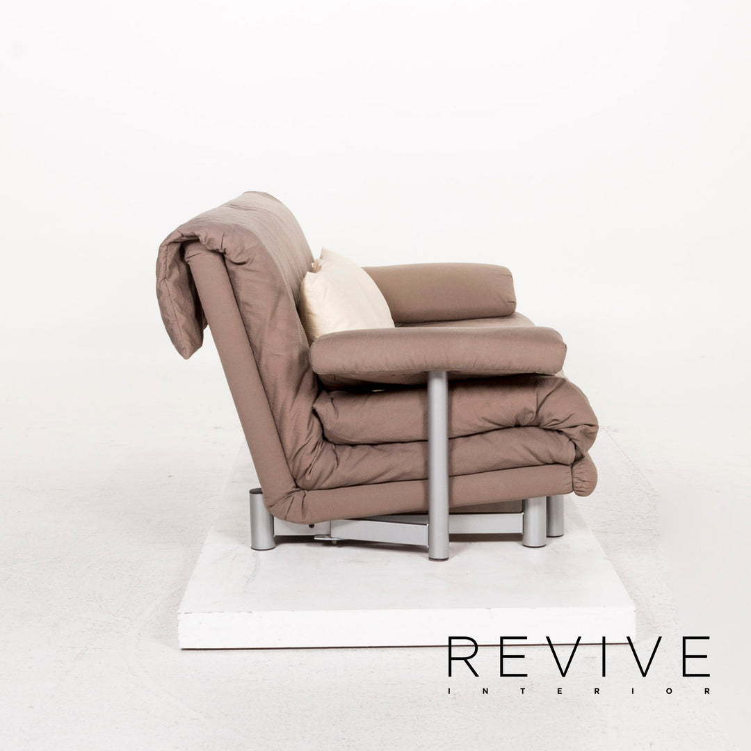 ligne roset Multy Stoff Sofa Braun Graubeige Dreisitzer Schlafsofa Schlaffunktion Funktion Couch inkl. Armlehnen