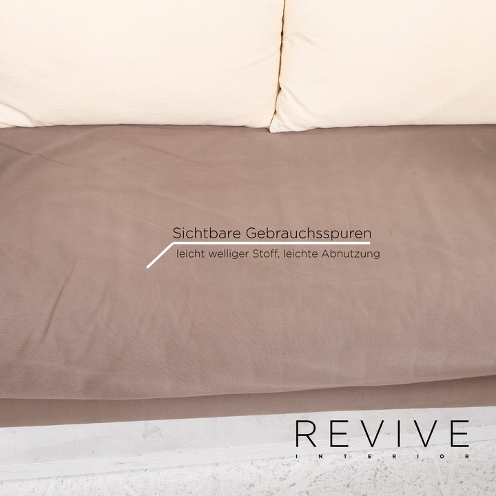 Ligne roset canapé en tissu Multy marron gris beige canapé lit trois places fonction sommeil canapé #12464