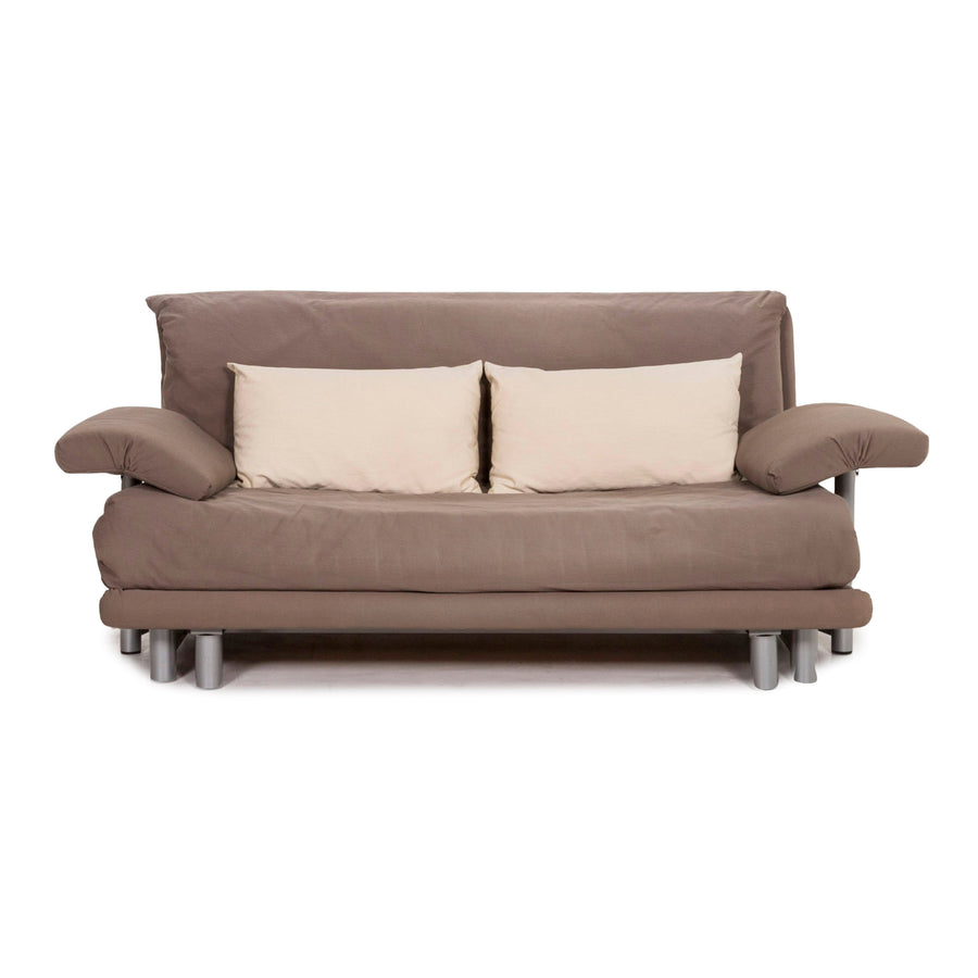 ligne roset Multy Stoff Sofa Braun Graubeige Dreisitzer Schlafsofa Schlaffunktion Funktion Couch inkl. Armlehnen