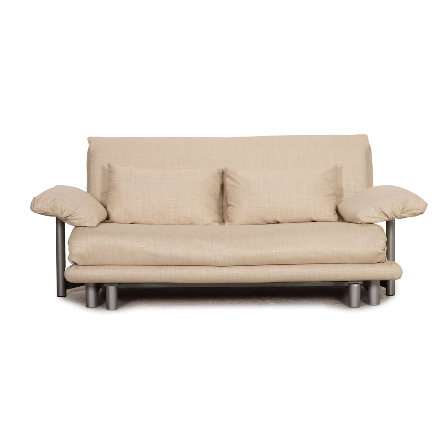 Ligne roset Canapé 3 places en tissu Multy crème, fonction couchage, nouvelle housse