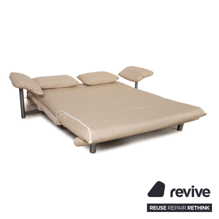 Ligne roset Canapé 3 places en tissu Multy crème, fonction couchage, nouvelle housse