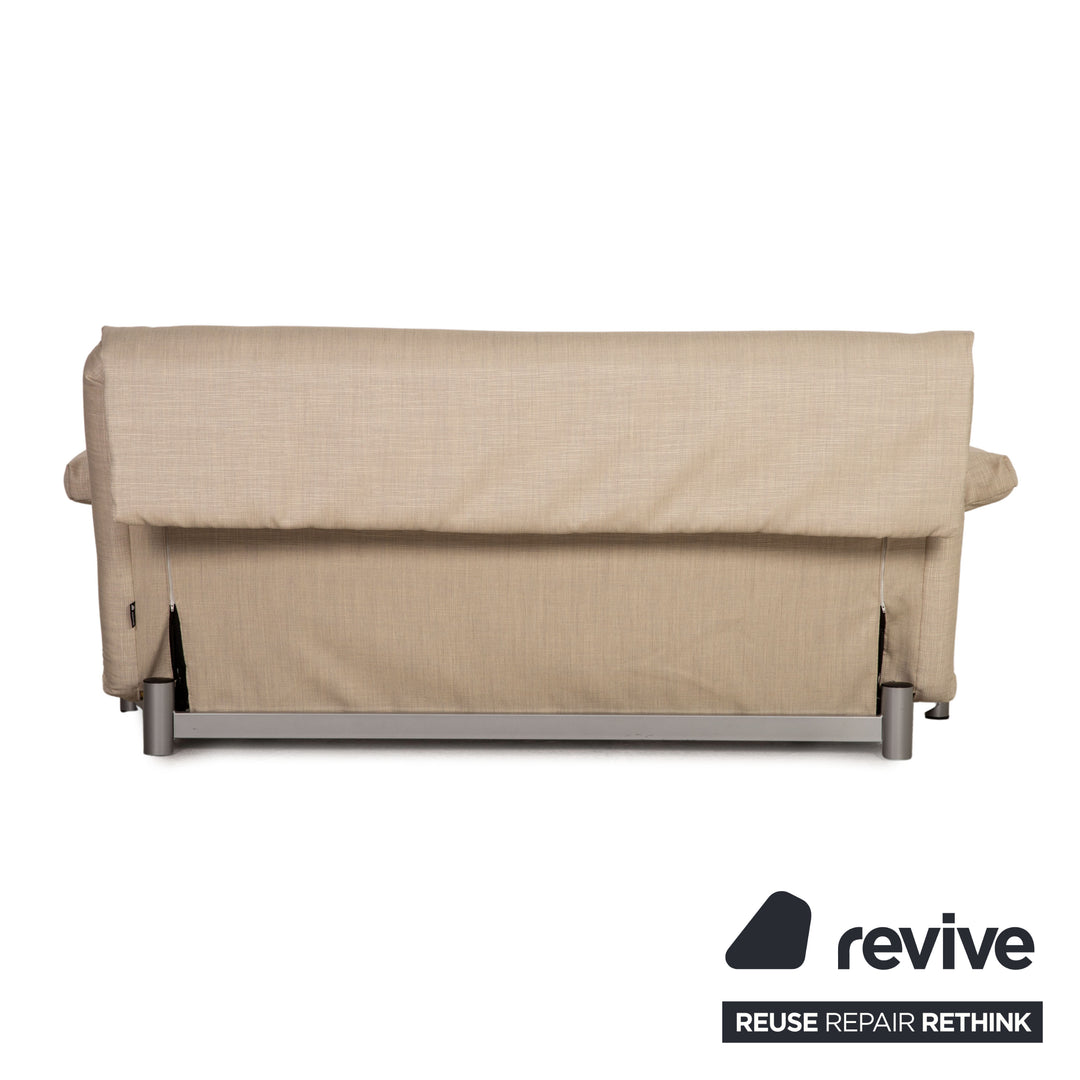 Ligne roset Canapé 3 places en tissu Multy crème, fonction couchage, nouvelle housse