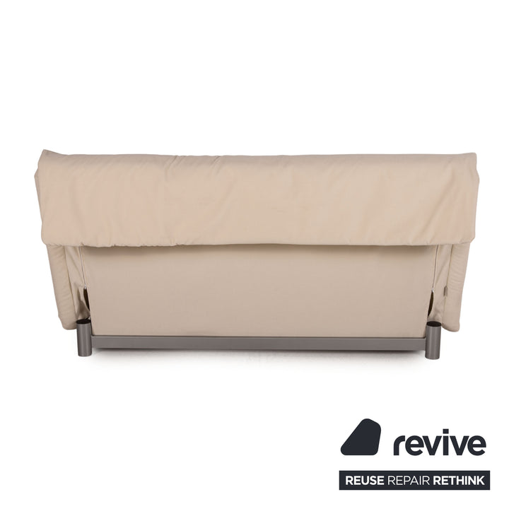 ligne roset Multy stoffen bank crème driezitsbank met slaapfunctie bank