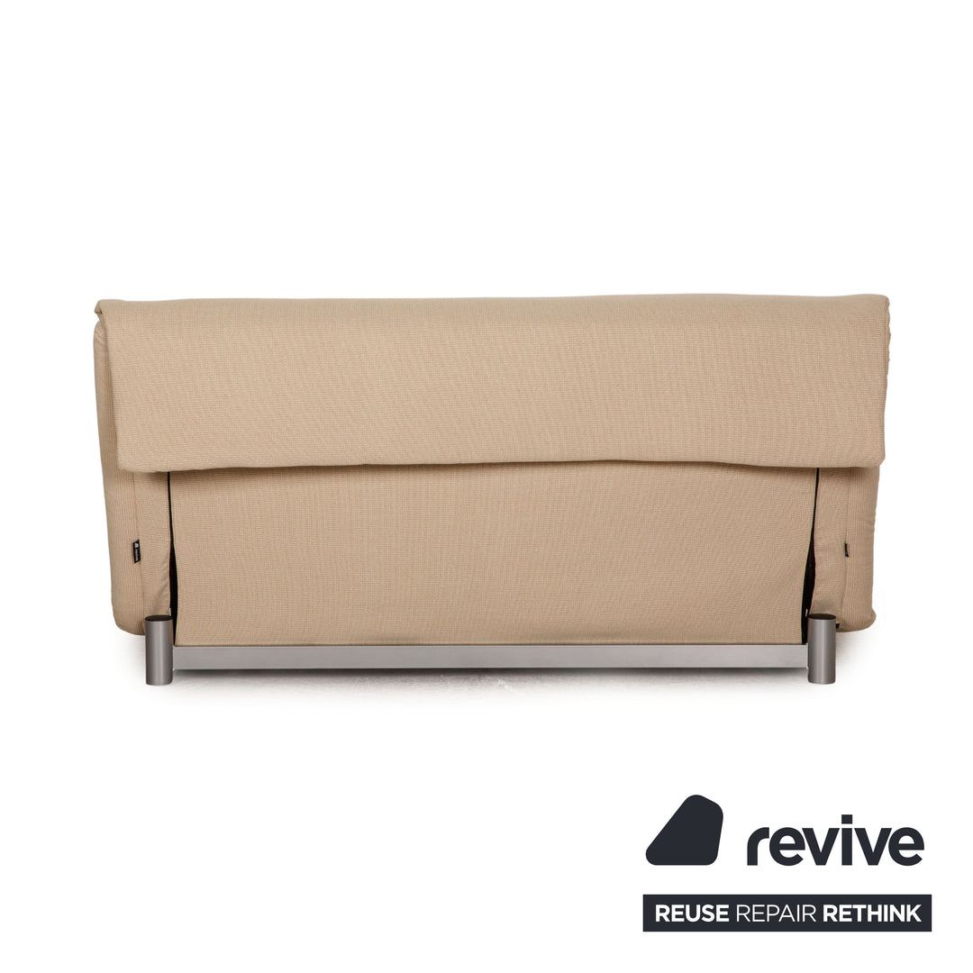ligne roset Multy stoffen bank crème driezitsbank slaapbank nieuwe bekleding