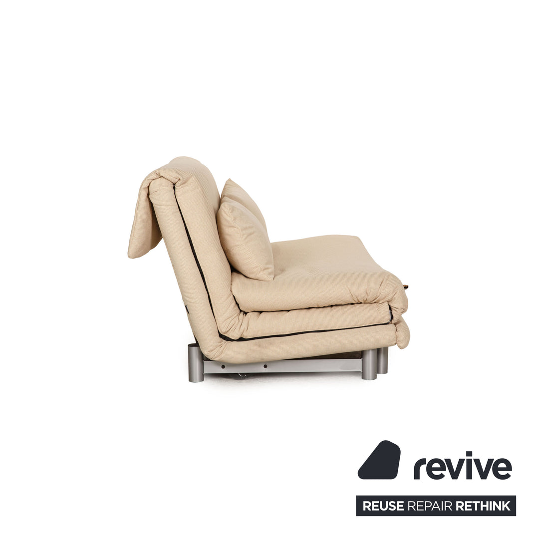 ligne roset Multy stoffen bank crème driezitsbank slaapbank nieuwe bekleding