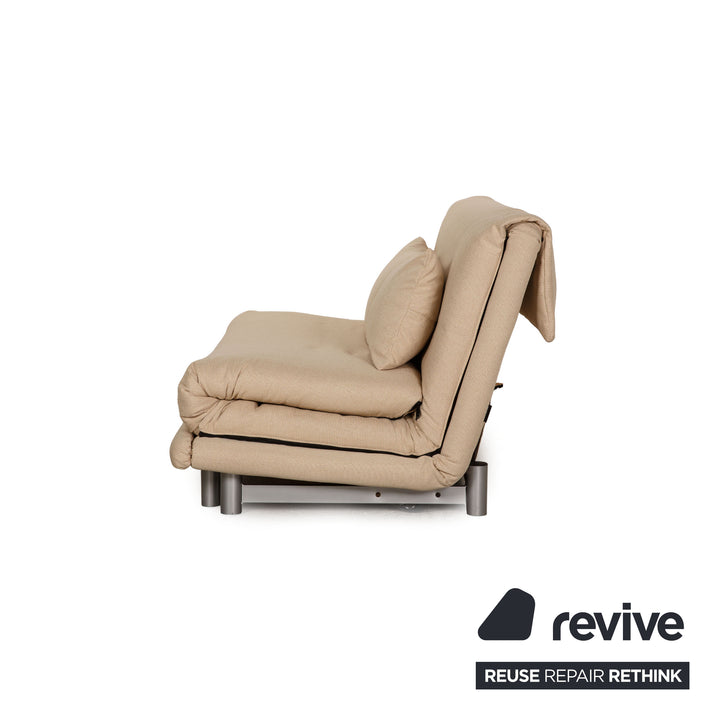 ligne roset Multy stoffen bank crème driezitsbank slaapbank nieuwe bekleding