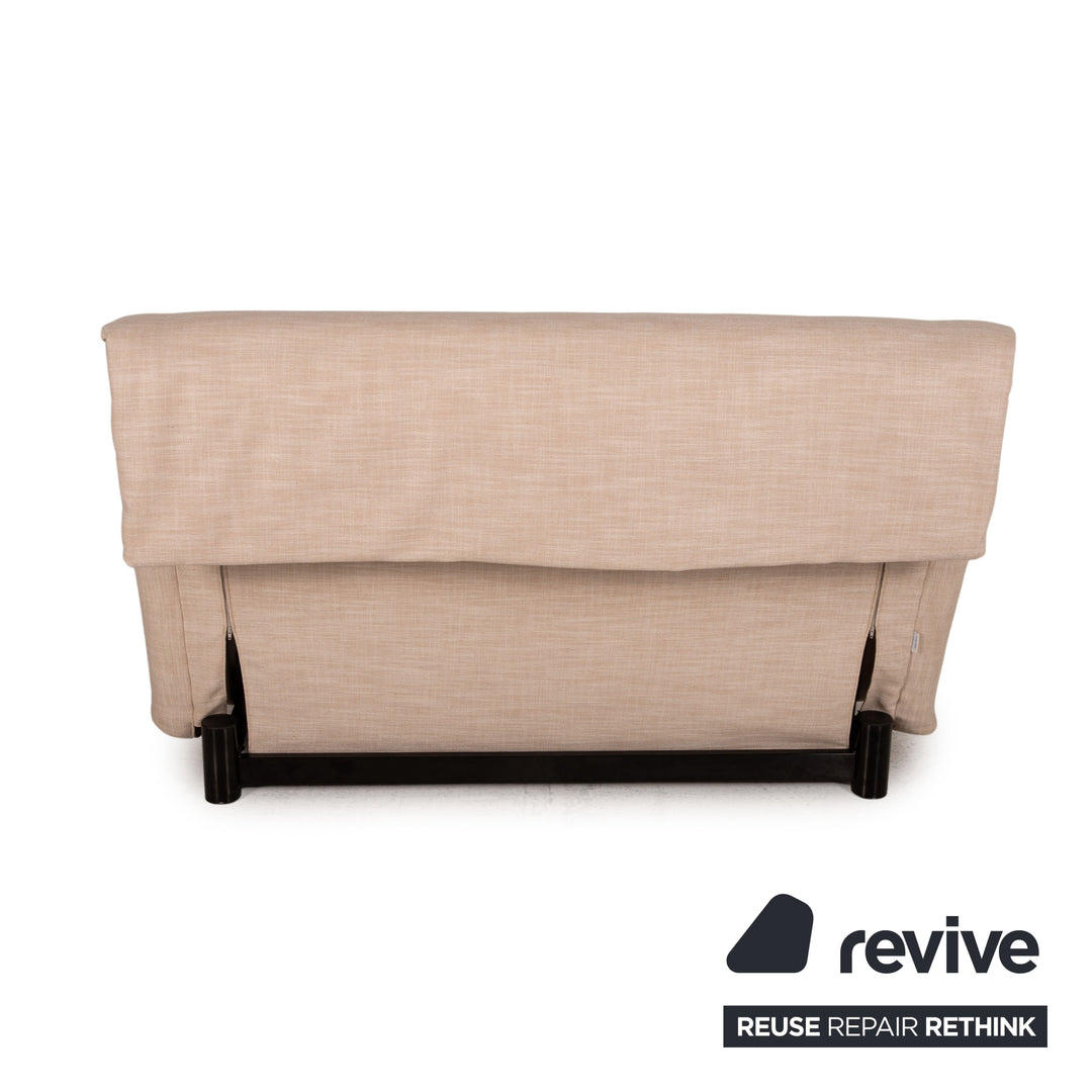 ligne roset Multy Stoff Sofa Creme Zweisitzer Schlafsofa Funktion Schlaffunktion