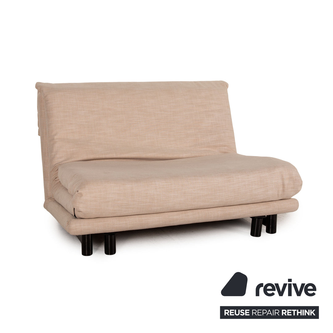 ligne roset Multy Stoff Sofa Creme Zweisitzer Schlafsofa Funktion Schlaffunktion