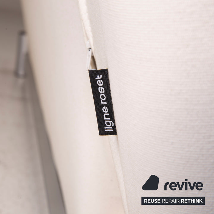 Ligne Roset Multy stoffen bank crème driezits slaapbank