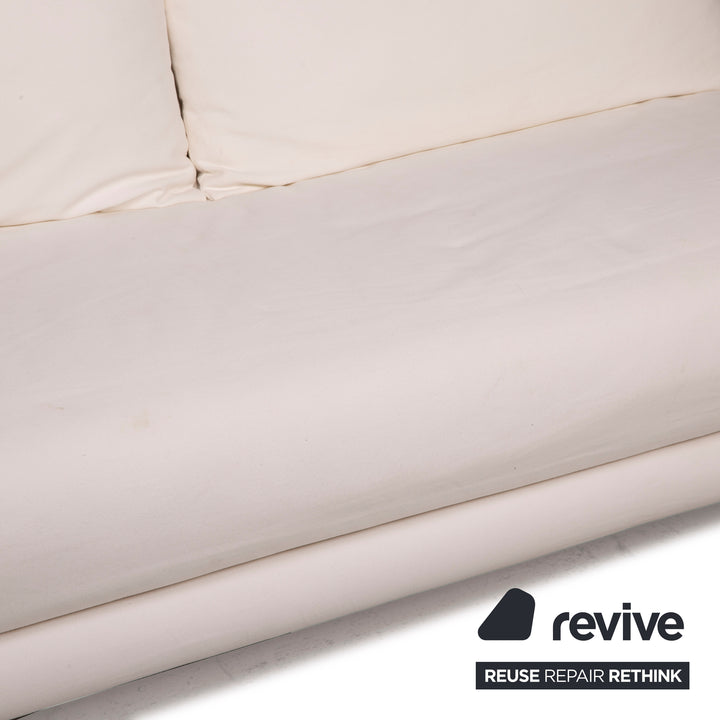 Ligne Roset Multy stoffen bank crème driezits slaapbank
