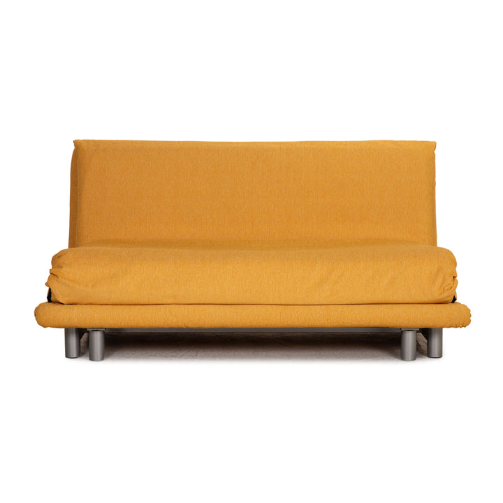 ligne roset Canapé en tissu Multy jaune fonction canapé 3 places fonction couchage
