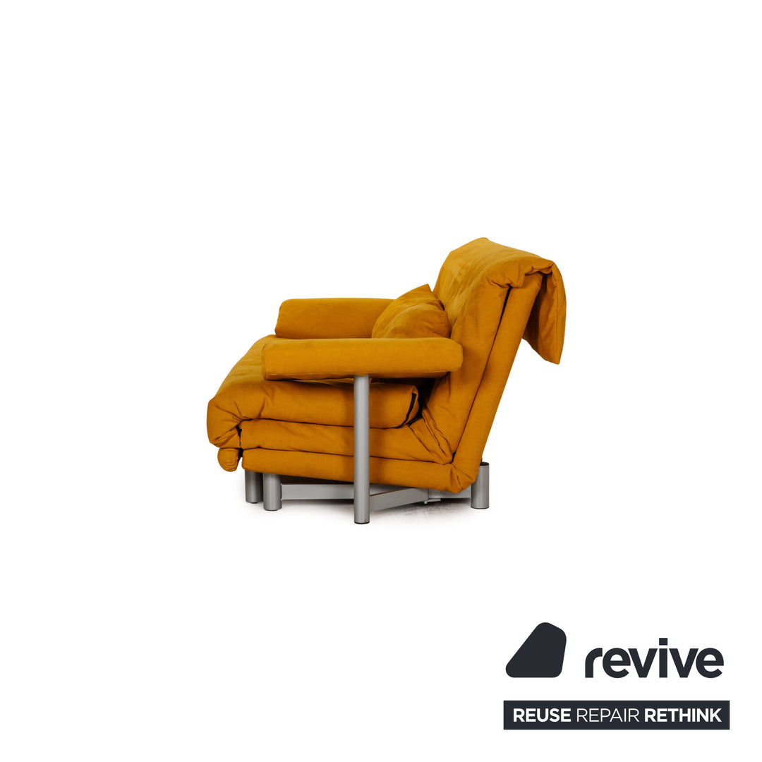 ligne roset Multy Stoff Sofa Gelb Dreisitzer Couch Funktion Schlaffunktion inkl. Armlehnen
