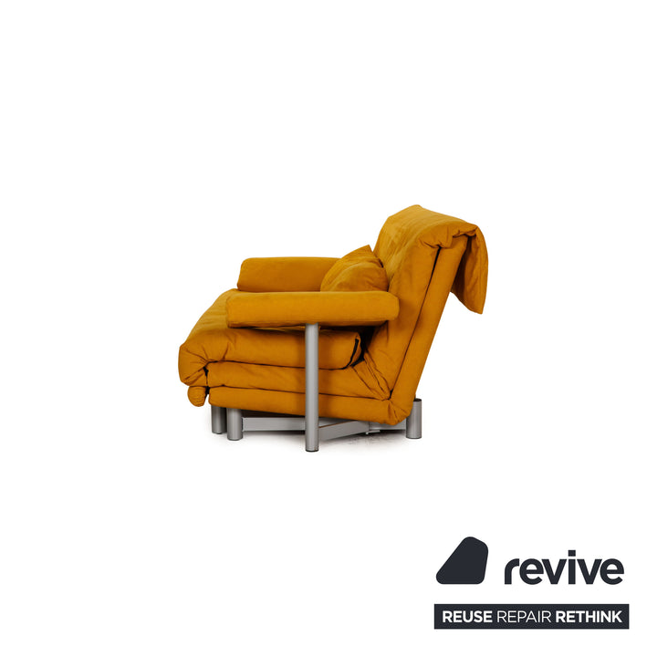 ligne roset Multy Stoff Sofa Gelb Dreisitzer Couch Funktion Schlaffunktion inkl. Armlehnen