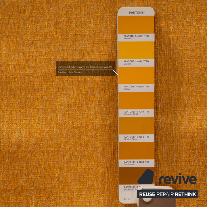 ligne roset Canapé en tissu Multy jaune fonction canapé 3 places fonction couchage