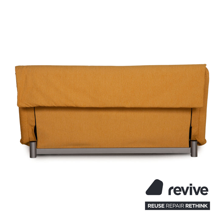ligne roset Canapé en tissu Multy jaune fonction canapé 3 places fonction couchage
