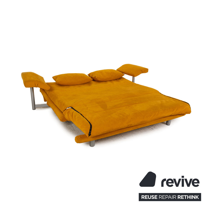 ligne roset Multy Stoff Sofa Gelb Dreisitzer Couch Funktion Schlaffunktion inkl. Armlehnen