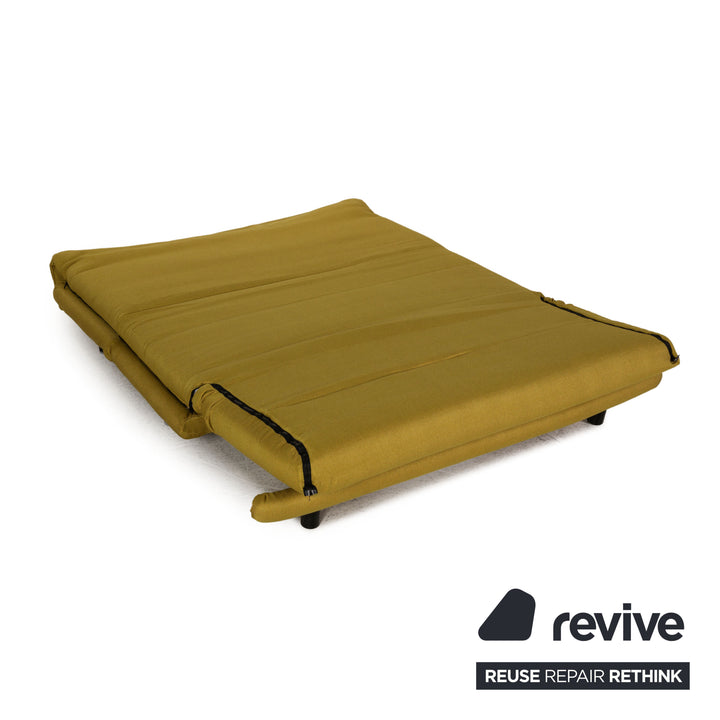 ligne roset Multy fabric sofa yellow three-seater couch function sleeping function