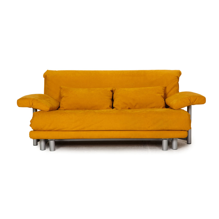 ligne roset Multy Stoff Sofa Gelb Dreisitzer Couch Funktion Schlaffunktion inkl. Armlehnen