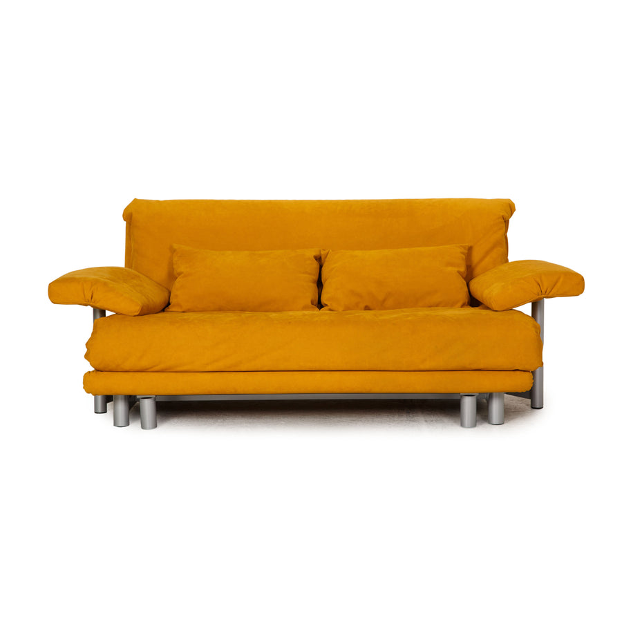 ligne roset Multy Stoff Sofa Gelb Dreisitzer Couch Funktion Schlaffunktion inkl. Armlehnen