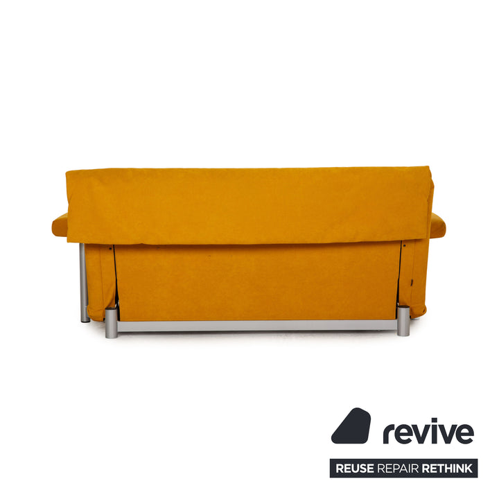 ligne roset Multy Stoff Sofa Gelb Dreisitzer Couch Funktion Schlaffunktion inkl. Armlehnen