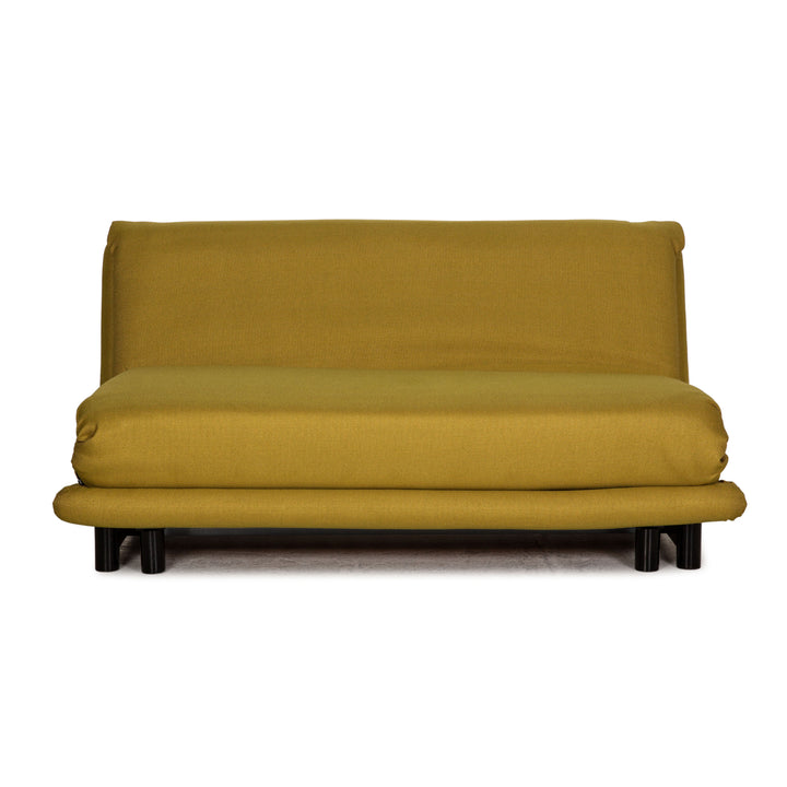ligne roset Multy fabric sofa yellow three-seater couch function sleeping function