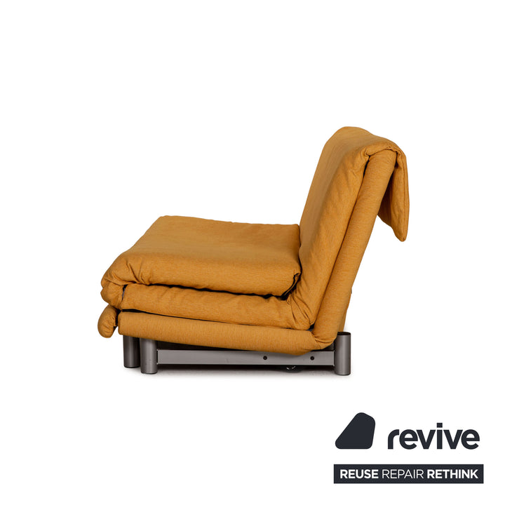 ligne roset Canapé en tissu Multy jaune fonction canapé 3 places fonction couchage