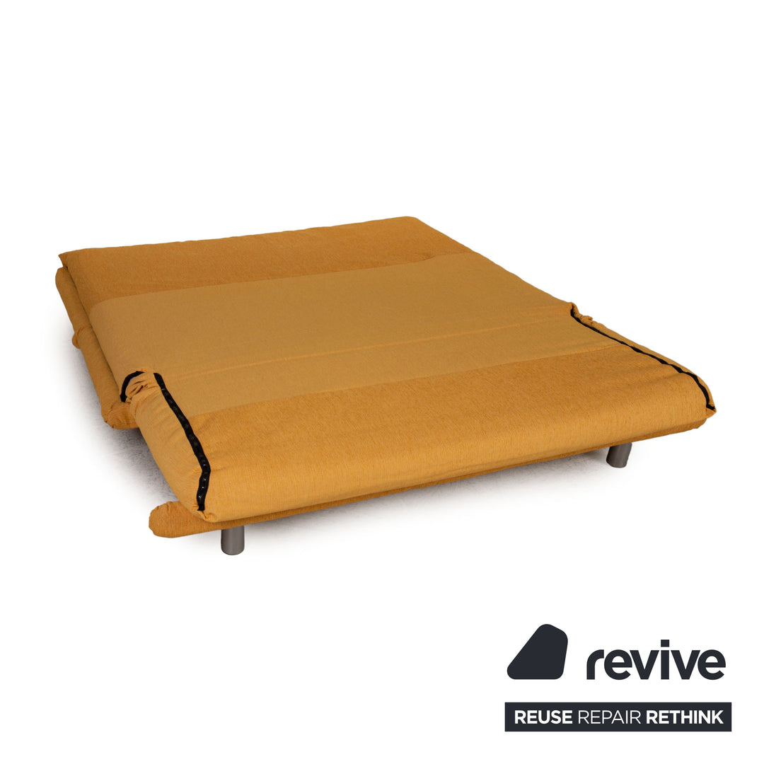 ligne roset Canapé en tissu Multy jaune fonction canapé 3 places fonction couchage