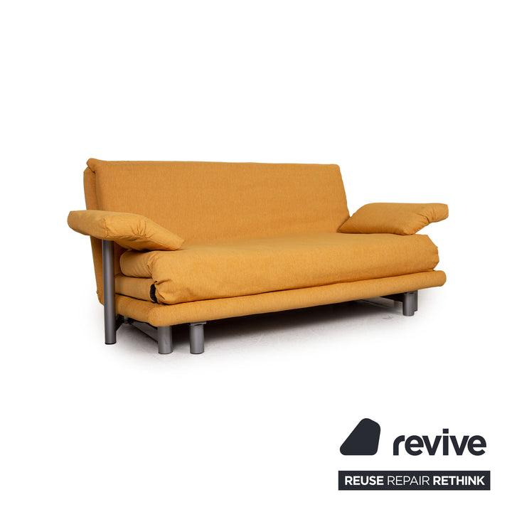 Ligne Roset Canapé En Tissu Multy Jaune Canapé Trois Places Fonction Sommeil
