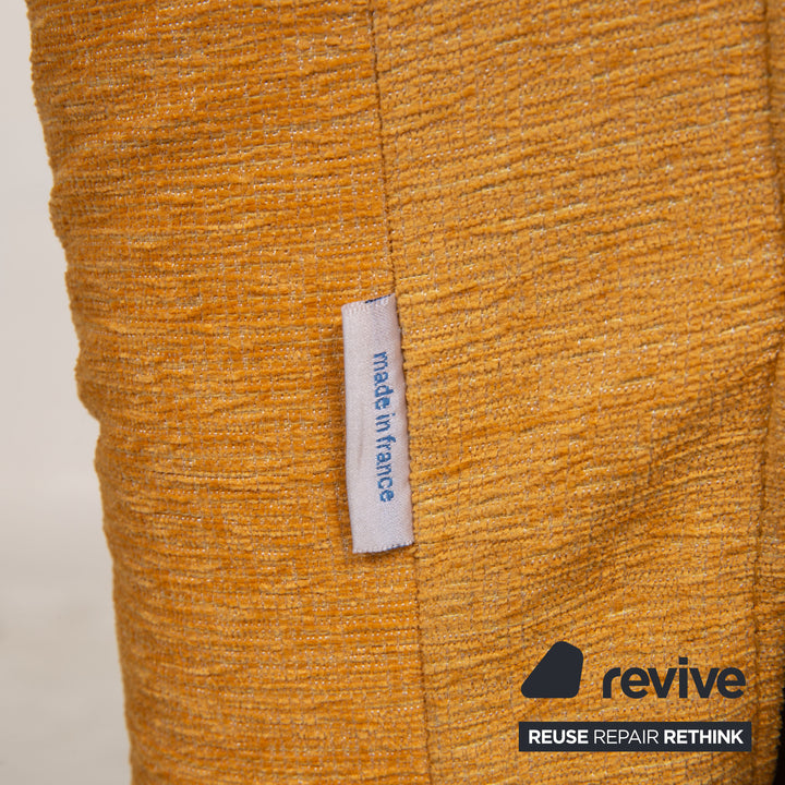 Ligne Roset Canapé En Tissu Multy Jaune Canapé Trois Places Fonction Sommeil