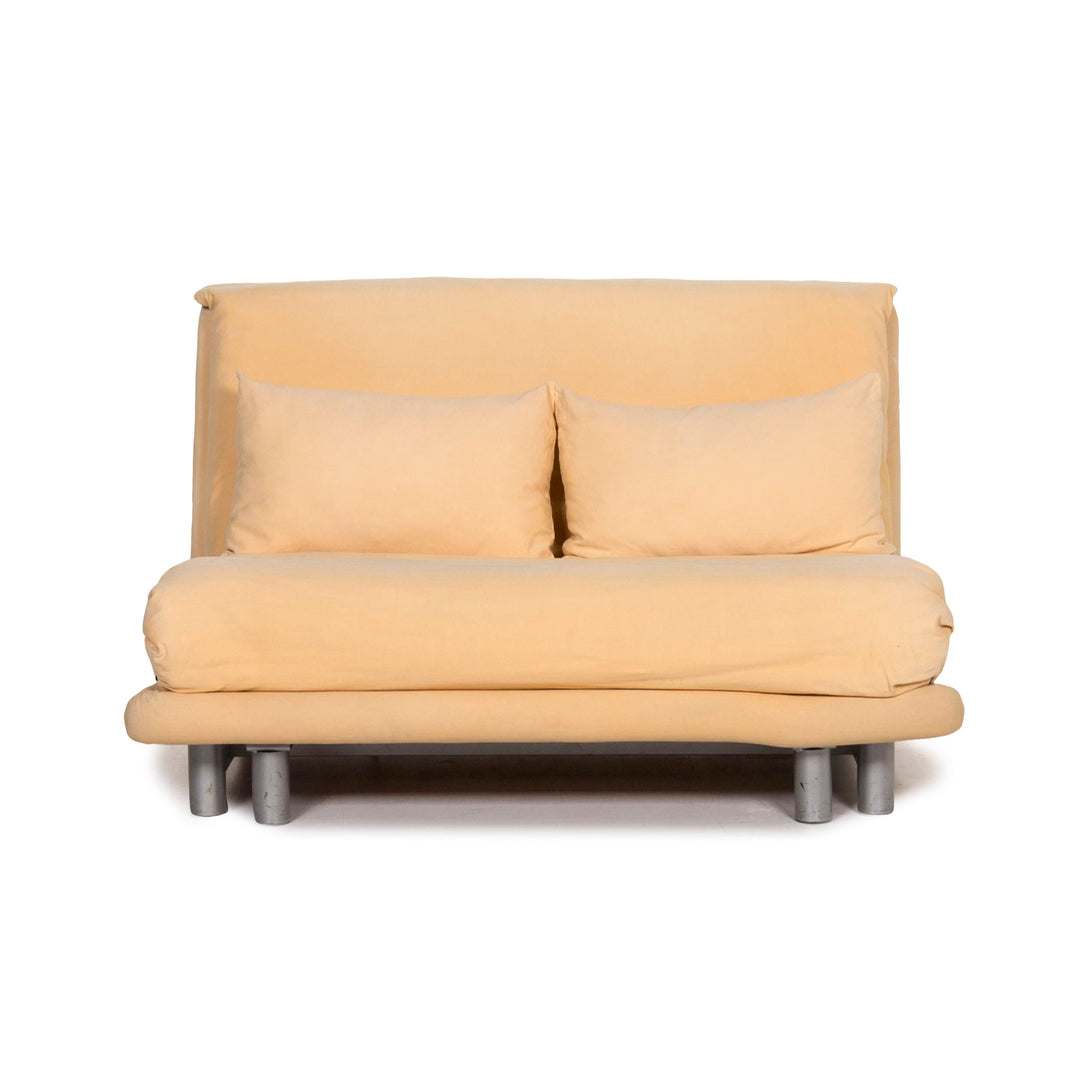 Ligne roset canapé en tissu Multy jaune deux places 1.5 places fonction sommeil canapé-lit #12591