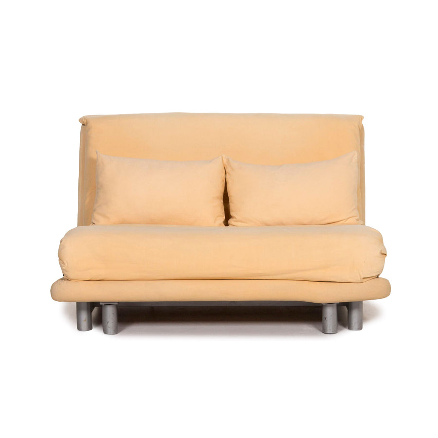 Ligne roset canapé en tissu Multy jaune deux places 1.5 places fonction sommeil canapé-lit #12591