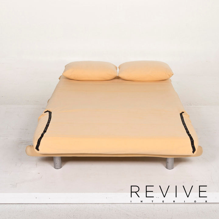 Ligne roset canapé en tissu Multy jaune deux places 1.5 places fonction sommeil canapé-lit #12591