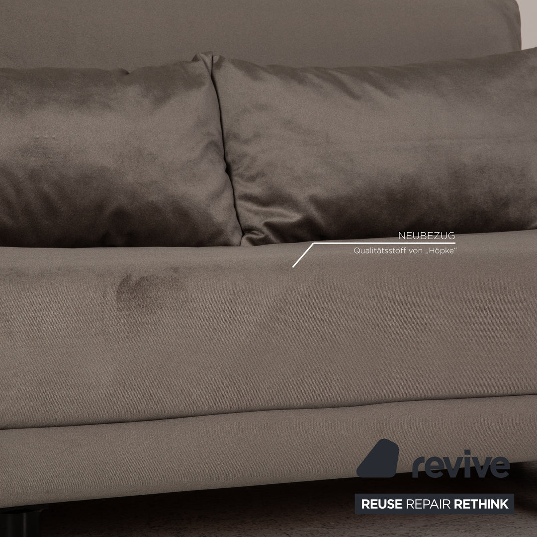 Ligne Roset Multy stoffen bank grijs bankstel met slaapfunctie