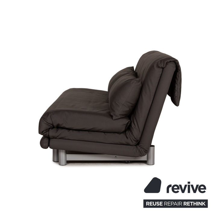ligne roset Multy fabric sofa gray three-seater couch function sleeping function