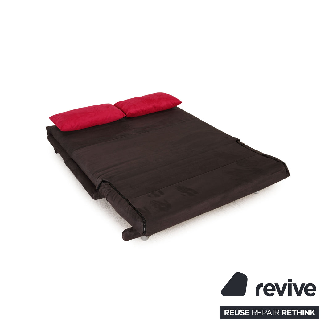 ligne roset Multy Stoff Sofa Grau Dreisitzer Couch Funktion Schlaffunktion