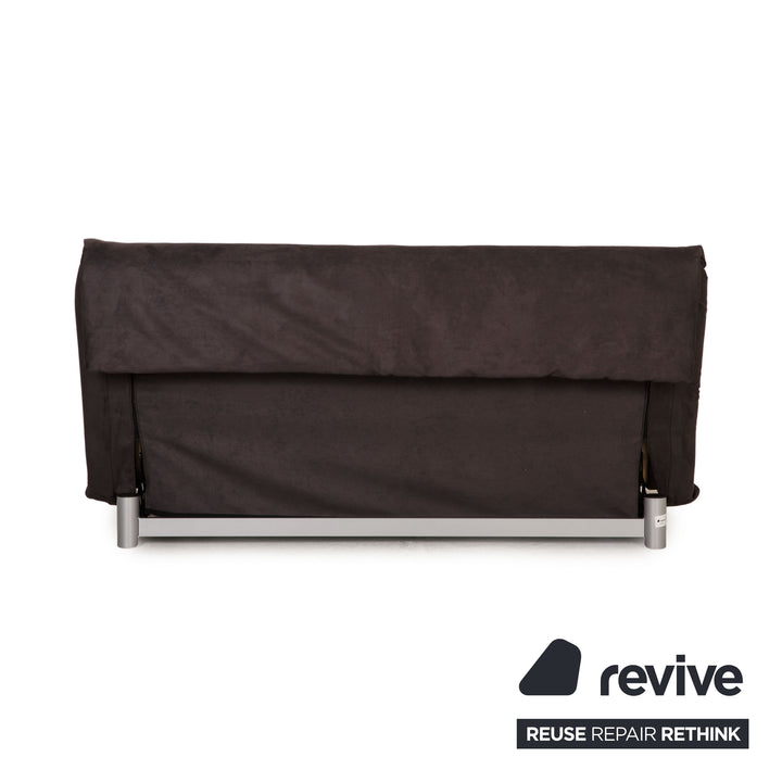 ligne roset Multy Stoff Sofa Grau Dreisitzer Couch Funktion Schlaffunktion