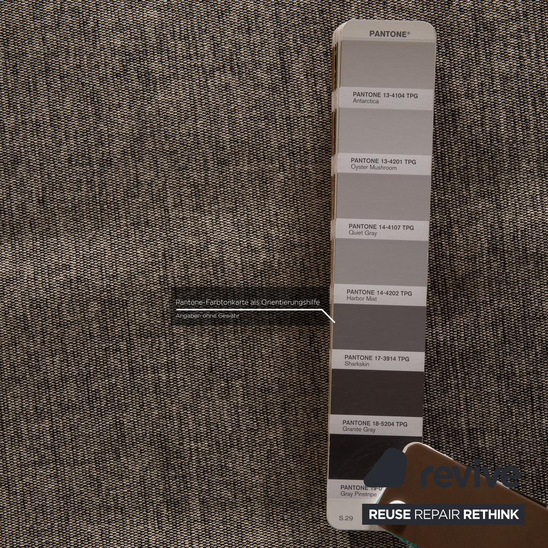 ligne roset Multy Stoff Sofa Grau Dreisitzer Couch Funktion Schlaffunktion