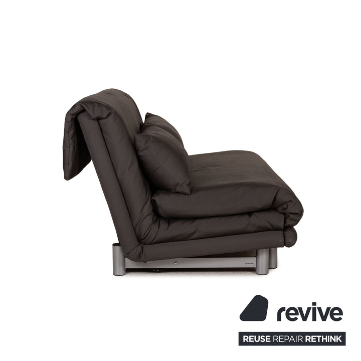 ligne roset Multy fabric sofa gray three-seater couch function sleeping function