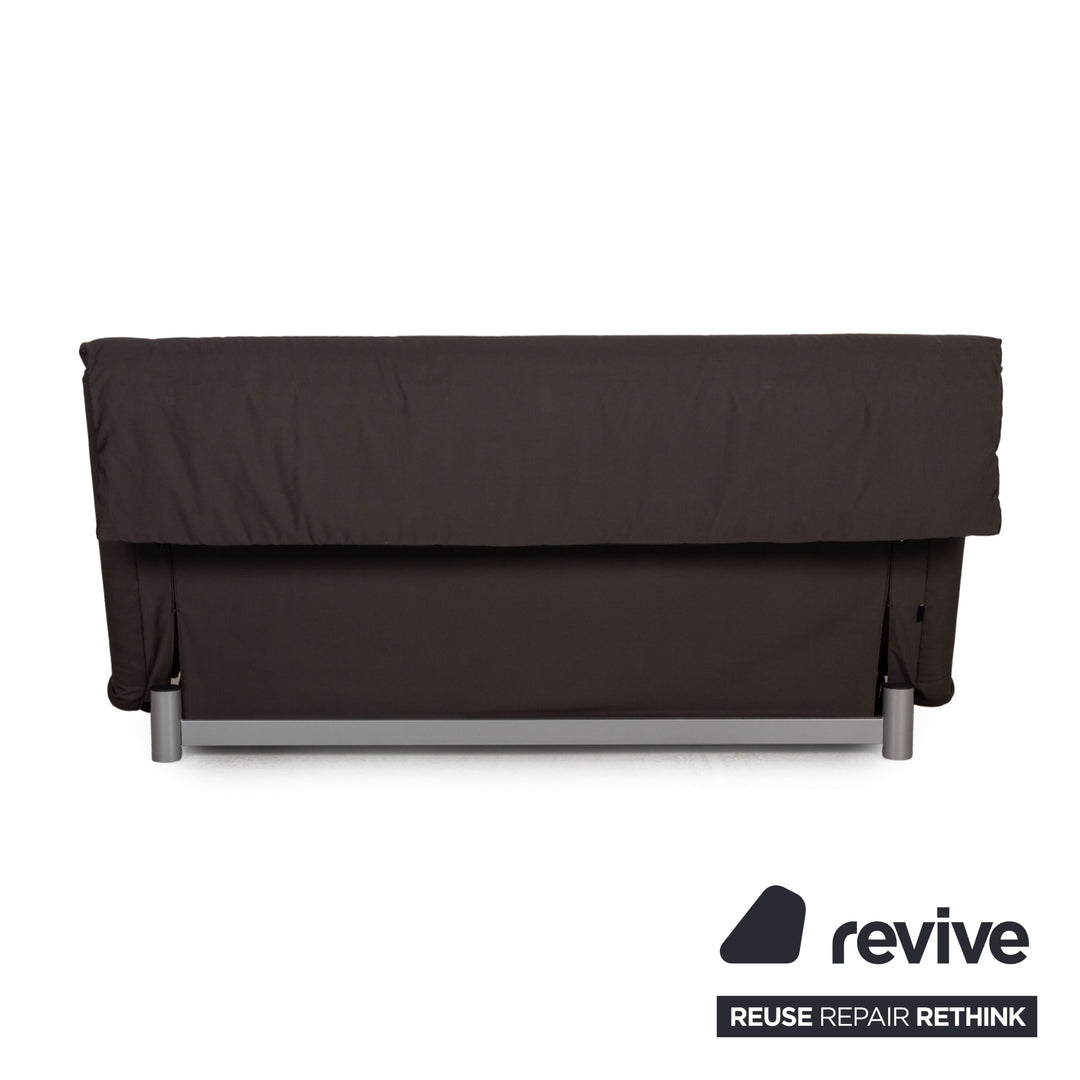 ligne roset Multy fabric sofa gray three-seater couch function sleeping function