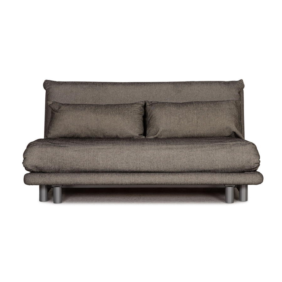 ligne roset Multy Stoff Sofa Grau Dreisitzer Couch Funktion Schlaffunktion