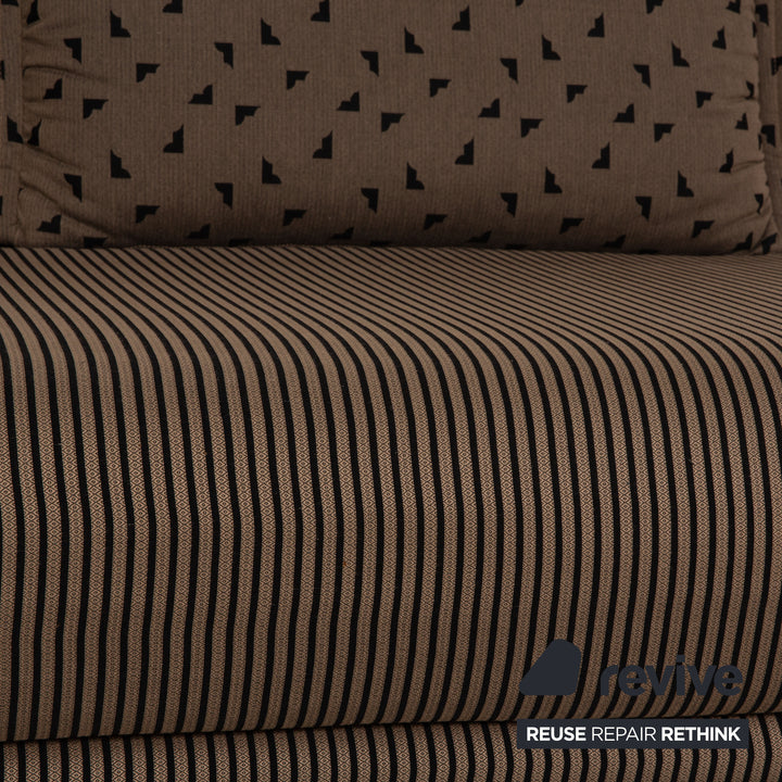 Ligne Roset Multy Fabric Sofa Gray Three Seater Couch Function Sleep Function