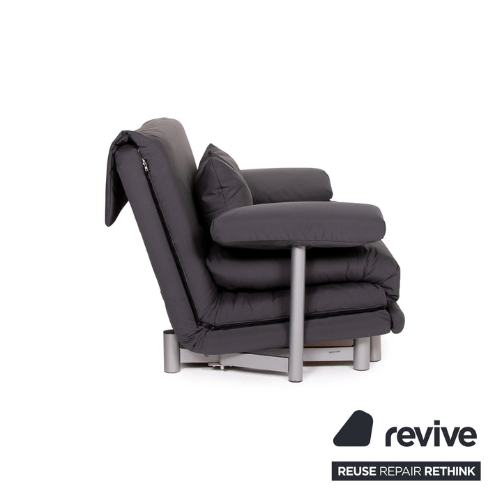 ligne roset Multy Stoff Sofa Grau Dreisitzer Liegefunktion Schlaffunktion Gestell Grau inkl. Armlehnen