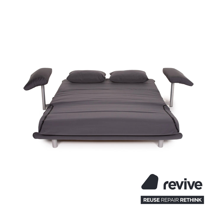 ligne roset Multy Stoff Sofa Grau Dreisitzer Liegefunktion Schlaffunktion Gestell Grau inkl. Armlehnen