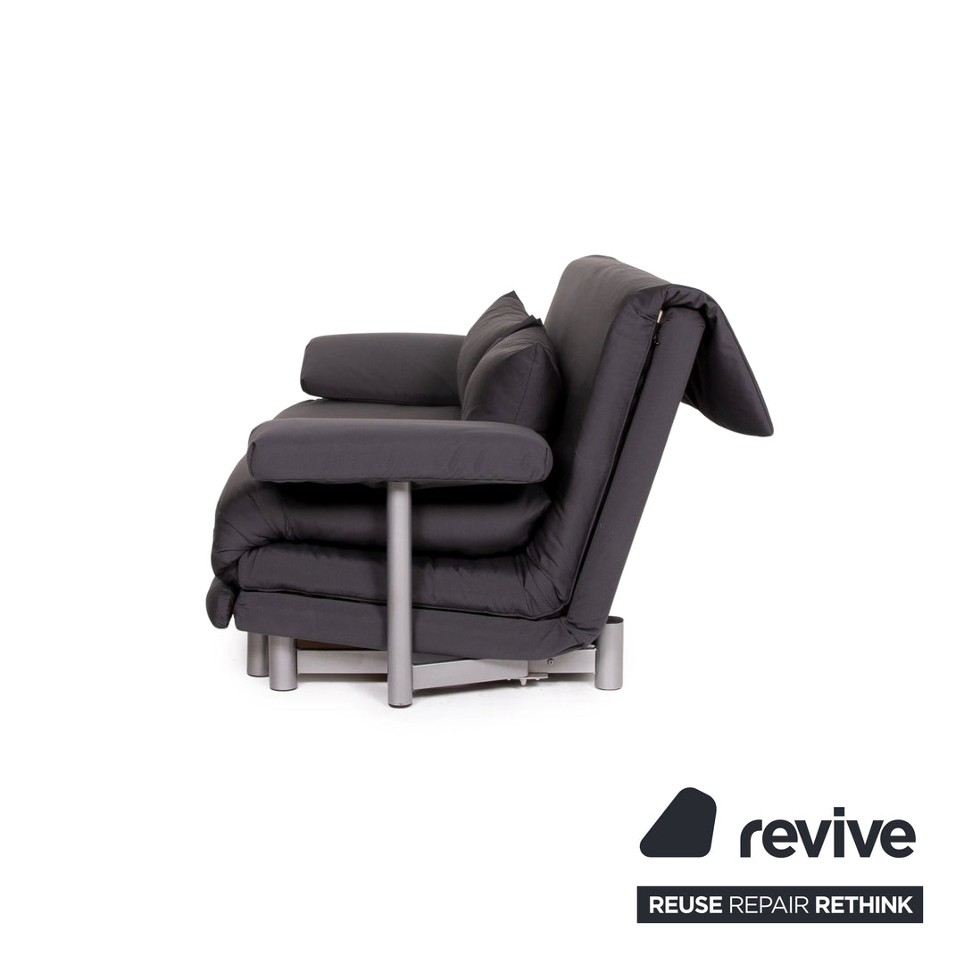 ligne roset Multy Stoff Sofa Grau Dreisitzer Liegefunktion Schlaffunktion Gestell Grau inkl. Armlehnen