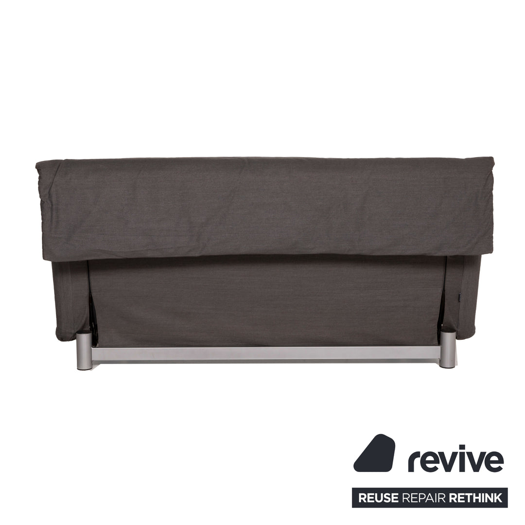 Ligne Roset Canapé en Tissu Multy Gris Trois Places Fonction Couchage
