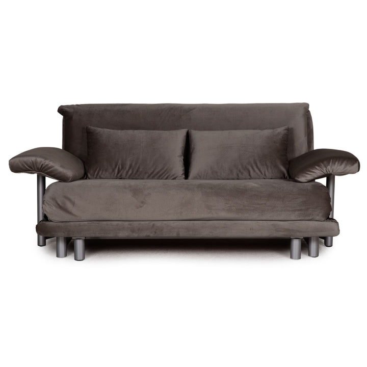 ligne roset Canapé en tissu Multy Canapé-lit gris Canapé 3 places avec fonction sommeil