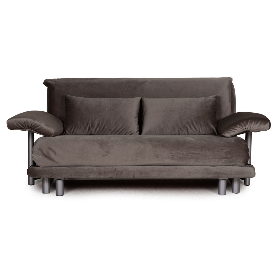 ligne roset Canapé en tissu Multy Canapé-lit gris Canapé 3 places avec fonction sommeil