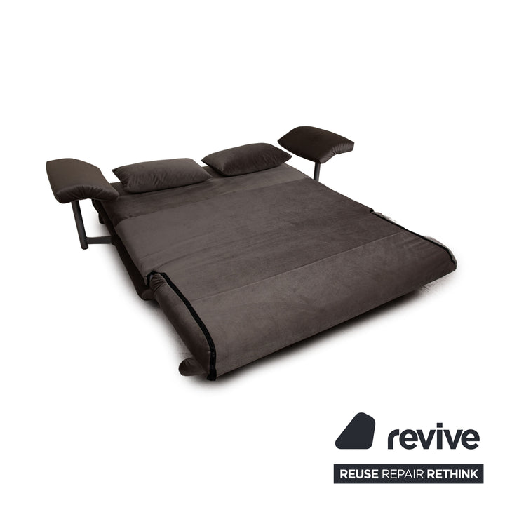 ligne roset Canapé en tissu Multy Canapé-lit gris Canapé 3 places avec fonction sommeil