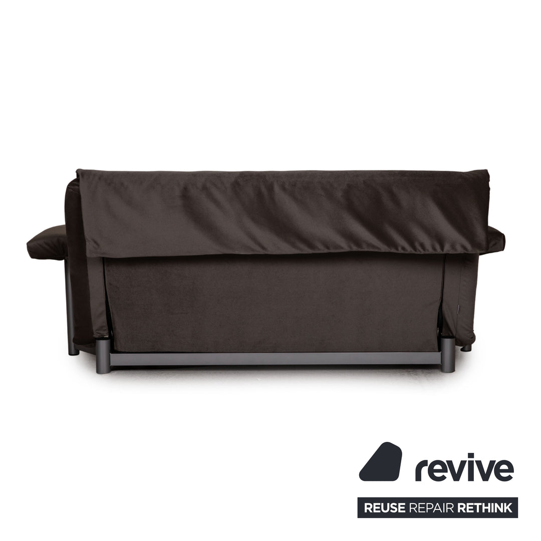 ligne roset Canapé en tissu Multy Canapé-lit gris Canapé 3 places avec fonction sommeil