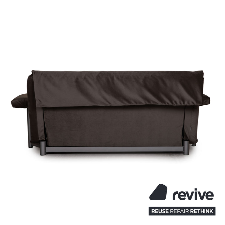 ligne roset Canapé en tissu Multy Canapé-lit gris Canapé 3 places avec fonction sommeil